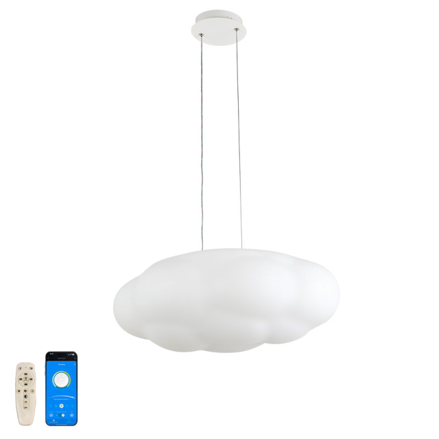 LED люстра-хмара 797VMD6025 (550) 48W з пультом і керуванням зі смартфона фото Люстра 797VMD6025 (550)