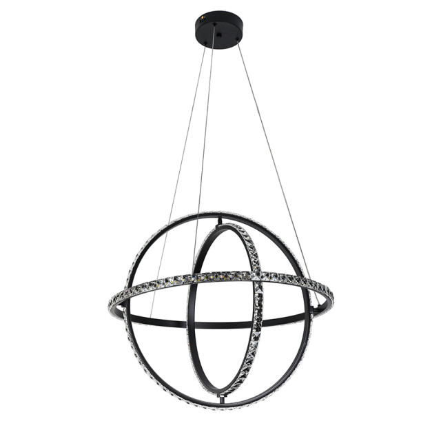 Стельова LED люстра 799L8703S-3 (600) з пультом Люстра 799L8703S-3 (600) BK