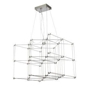 Дизайнерська люстра 918L045 (600) CH — хромований LED-підвіс із трьома режимами світла