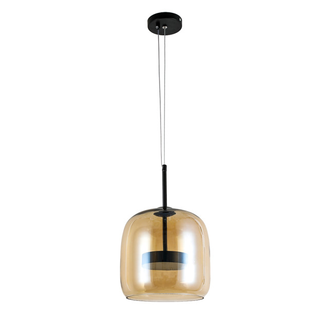 Підвісний світильник 909XL157-1 led (220) BK+AM