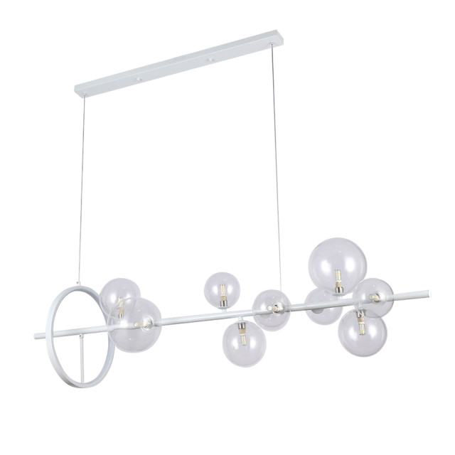 Люстра 918LP267-10 WH+CL