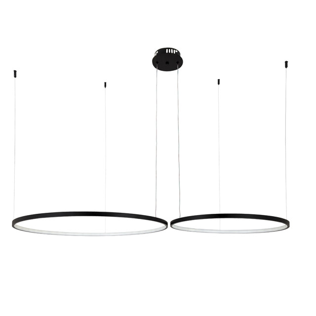 Люстра 7529832-2B BLACK LED (600+800)