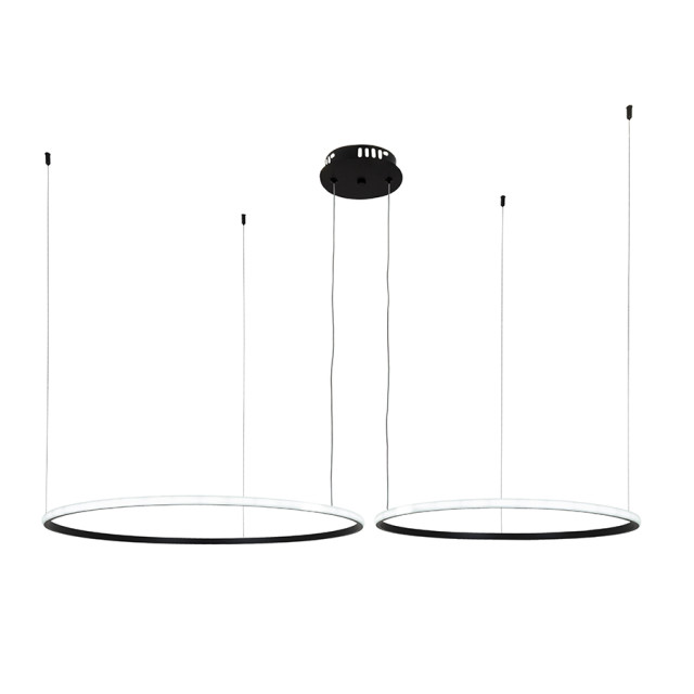 Люстра 7529833-2B BLACK LED (600+800)