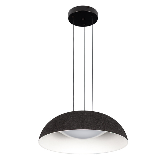 Підвісна світлодіодна люстра чорна з білим 24W 410мм LED 781PL3953 BK+WH фото Люстра 781PL3953 (410) BK+WH