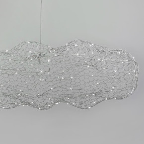 Декоративна люстра-хмаринка LED CLOUD у білому корпусі 60х37 см