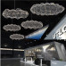Декоративна люстра-хмаринка LED CLOUD у срібному корпусі 150х85 см