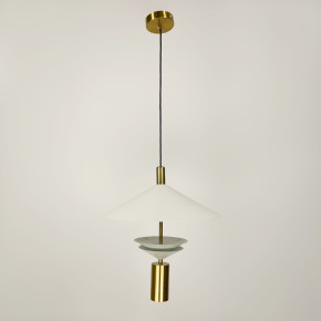 Елегантна підвісна люстра із латунним спотом