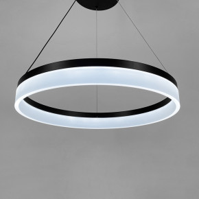 Сучасна LED люстра у чорному каркасі Ø 80 см