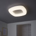 Стельовий LED світильник Schuller із сірою основою 47×47 см