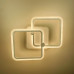 Стельова мінімалістична LED люстра в білому корпусі фото Стельова мінімалістична LED люстра в білому корпусі з пультом