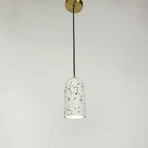 Підвіс Terrazzo Dome із білим бетонним плафоном 18х10 см