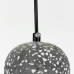 Підвіс Terrazzo Dome із чорним бетонним плафоном 18х10 см