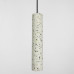 Підвіс Terrazzo Cylinder Long із білим бетонним плафоном 30х6 см