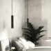 Підвіс Terrazzo Cylinder Long із сірим бетонним плафоном 30х4 см