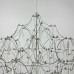 Невагома срібна Led люстра d80 см