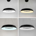 LED світильник круглий підвісний у чорному корпусі фото LED світильник круглий підвісний у чорному корпусі