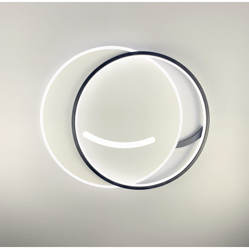 Світлодіодний дизайнерський світильник у чорно-білому каркасі