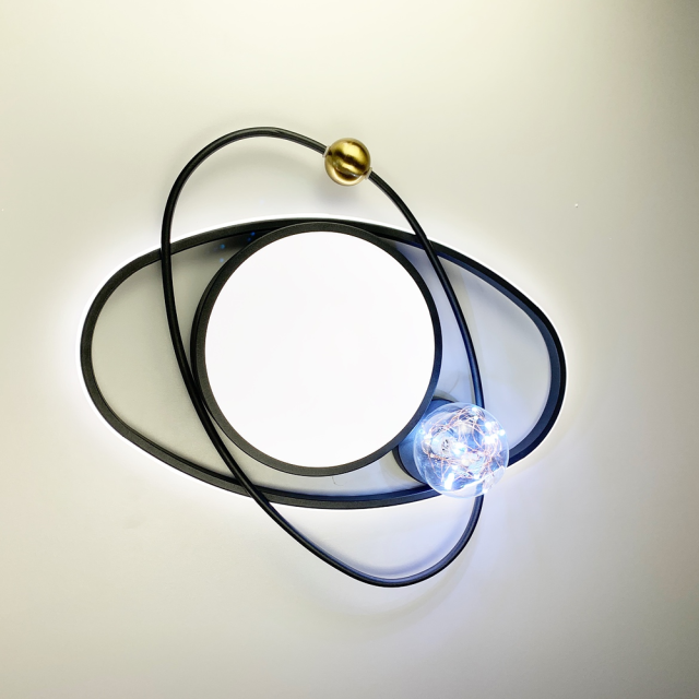 Люстра-орбіта з led гірляндою в плафоні Ø 60 см