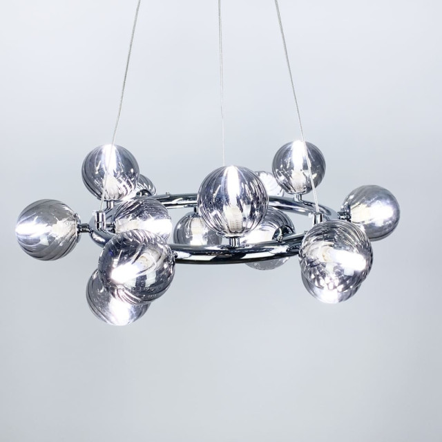 Підвісна люстра в хромі Arte Lamp Bolla