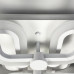 Біла LED люстра на 2+2 ріжки квадратної форми фото Біла LED люстра на 2+2 ріжки квадратної форми