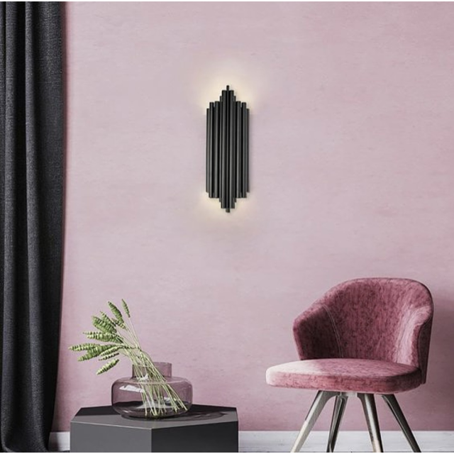 Дизайнерський настінний світильник Harmonic Black