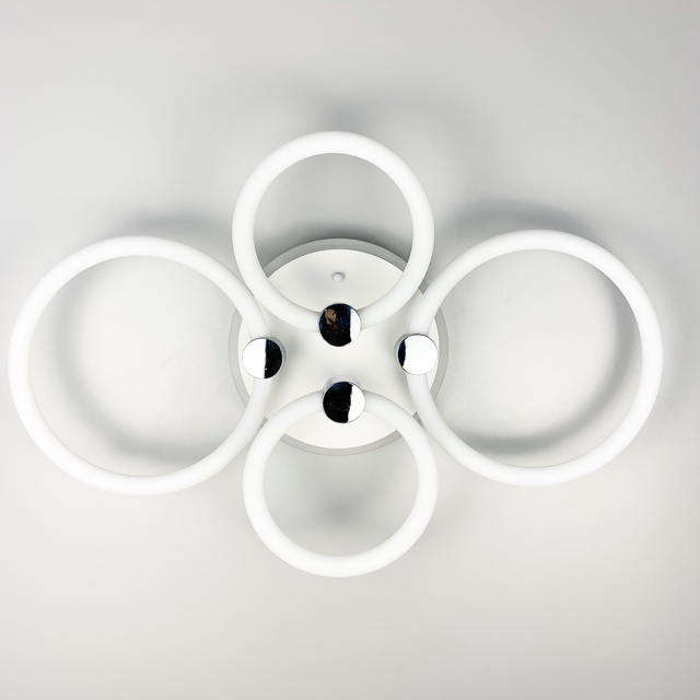 LED люстра з кільцями, що розсіює світло на 360° фото LED люстра з кільцями, що розсіює світло на 360°