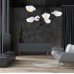 Стельова люстра Lumina Deco у чорному каркасі
