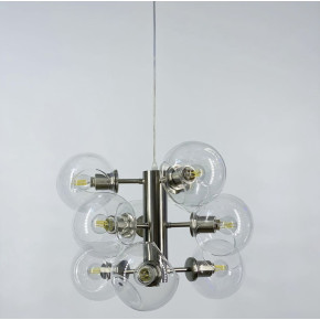 Ексклюзивна люстра в трендовому кольорі корпусу Satin Nickel