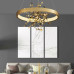 Дизайнерський світильник FELISA у золотому каркасі