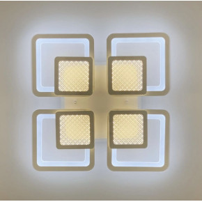 Люстра LED на 4+4 квадрати в білому кольорі
