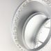 LED люстра на 2 кільця білого кольору з фурнітурою хром фото LED люстра на 2 кільця білого кольору з фурнітурою хром