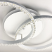 LED люстра на 2 кільця білого кольору з фурнітурою хром фото LED люстра на 2 кільця білого кольору з фурнітурою хром