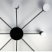 Стельовий LED світильник чорного кольору