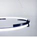 LED люстра у чорному каркасі фото LED люстра у чорному кільцевому каркасі Ø 60 см