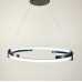 LED люстра у чорному каркасі фото LED люстра у чорному кільцевому каркасі Ø 60 см