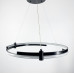 LED люстра у чорному каркасі фото LED люстра у чорному кільцевому каркасі Ø 60 см