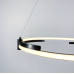 LED люстра у чорному кільцевому каркасі Ø 80 см