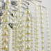 Чарівна люстра в хромі Pearl selection Ø 80 см