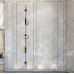 Видовжений настінний світильник Alabaster Sconce із мармуровими пластинами
