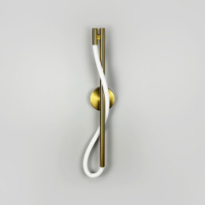 Бра із неоном у латунному корпусі 60 см