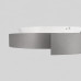 Стельовий LED-світильник у сірому корпусі на три режими Ø50х12 см