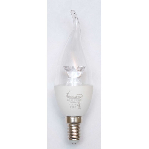 Світлодіодна лампа SIRIUSSTAR 3301 СA37 tail crystal 6W-4000K-E14