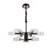 Люстра світлодіодна акрілова Sirius N 3705-6+3 BLACK+GD 98W