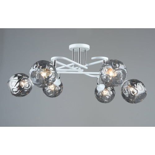 Люстра стельова Sirius B A4071/6 WT+CH з поворотнім механізмом