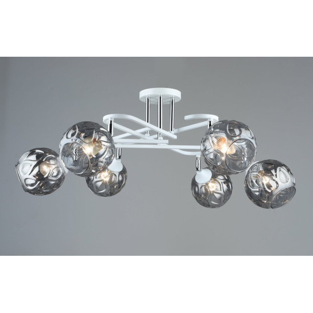 Люстра стельова Sirius B A4071/6 WT+CH з поворотнім механізмом
