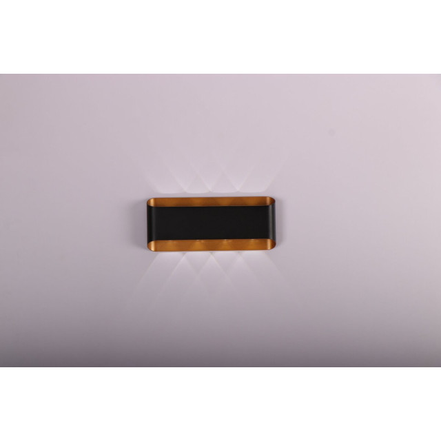 Бра настінне сучасне металеве Sirius W047 BK+FGD 8W