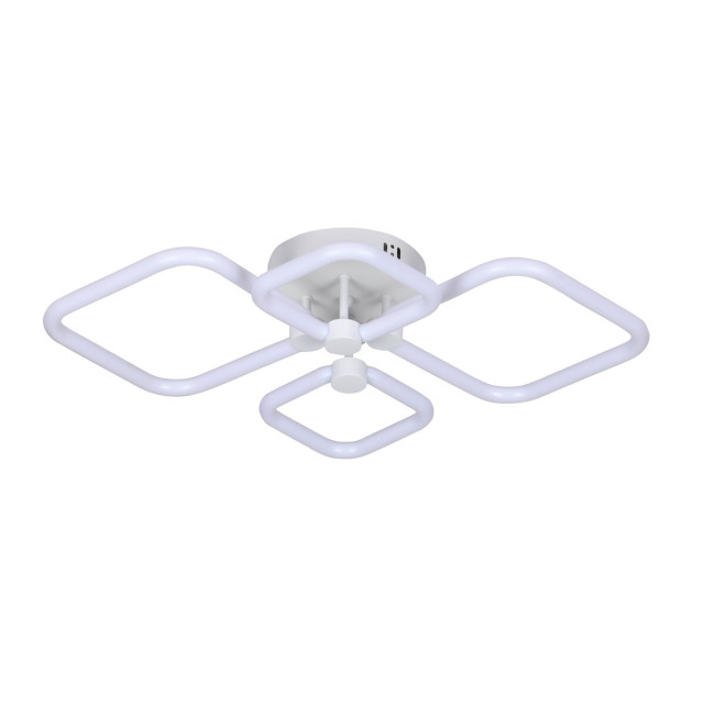 Пристельова LED люстра VALESO G 2589/2+2 WT 72W,3000K-6500K, Пульт: 2.4G з затемненням
