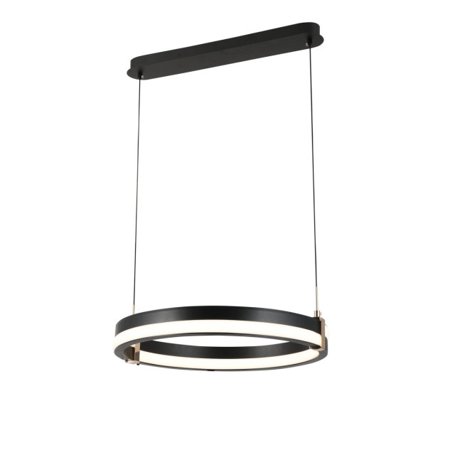 Підвісна LED-люстра VALESO G 2919/500D 108W, з пультом 2.4G з затемненням Чорний+Золото