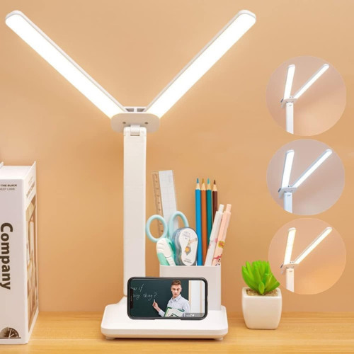 Світильник настільний LED VALESO акумуляторний, складаний, з органайзером, білий 1962
