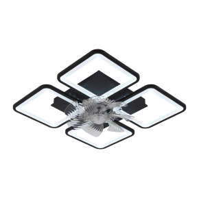Стельовий світильник-вентилятор YZD5007-Fan (Чорний)